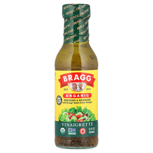 Bragg - Molho Orgânico e Marinada com Vinagre de Sidra de Maçã Bragg Vinagrete 355 ml