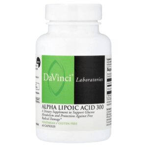 DaVinci Laboratories - Ácido Tióctico 300 60 Cápsulas (300 mg por Cápsula)