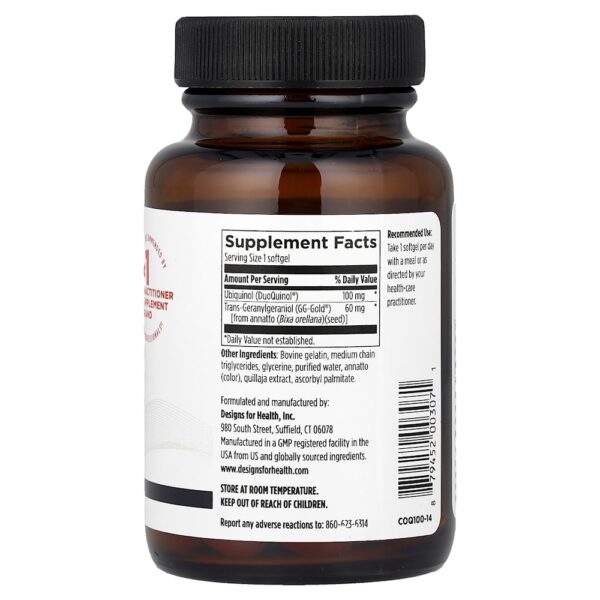 Designs For Health - CoQnol 100 60 Cápsulas Softgel