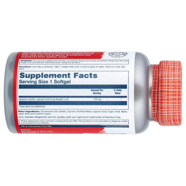Solaray - Ubiquinol CoQ10 Absorção Aprimorada 100 mg 30 Cápsulas Softgel