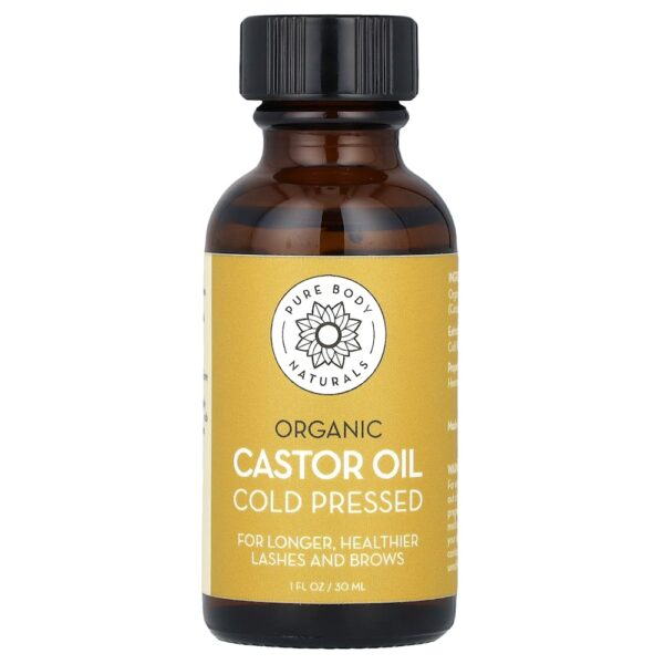 Pure Body Naturals - Kit de Óleo de Rícino Orgânico 30 ml