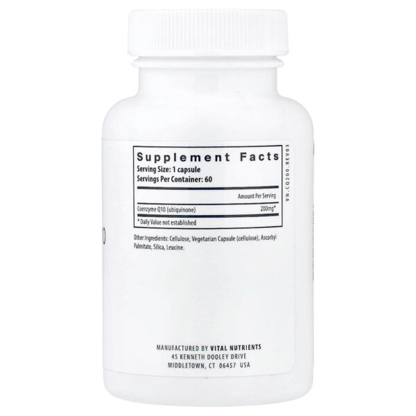 32-90.jpg Vital Nutrients - Coenzima Q10 200 mg 60 Cápsulas Veganas