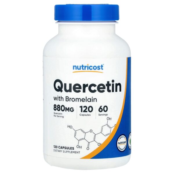 Nutricost - Quercetina com Bromelaína 120 Cápsulas