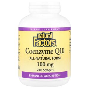 Natural Factors - Coenzima Q10 100 mg 240 Cápsulas Softgel