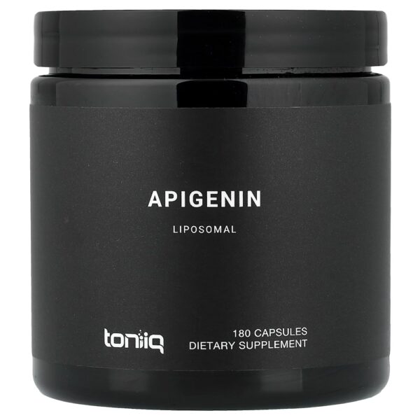 33-80.jpg Toniiq - Apigenina Lipossomal 180 Cápsulas (100 mg por Cápsula)