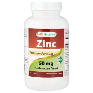 Best Naturals - Zinco 50 mg 240 Comprimidos