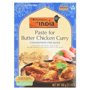 Kitchens of India - Pasta para Frango com Manteiga ao Curry Concentrado para o Molho Médio 100 g