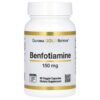 California Gold Nutrition - Benfotiamina com L-Leucina 150 mg 90 Cápsulas Vegetais