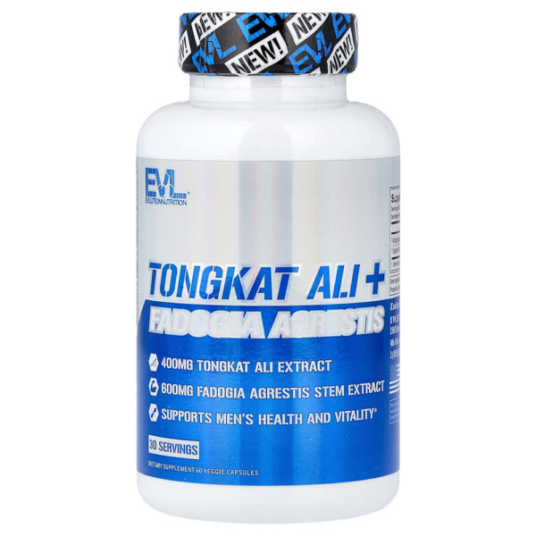 EVLution Nutrition - Tongkat Ali + Fadogia Agrestis 60 Cápsulas Vegetais