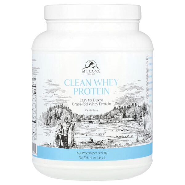 35-87.jpg Mt. Capra - Proteína Whey Limpa Feijão de Baunilha 453 g