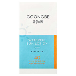 Goongbe - Protetor Solar Waterful Sun Lotion, Suave, FPS 40, 80 g