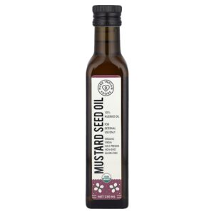 Pure Indian Foods - Óleo de sementes de mostarda virgem orgânicas extraído a frio 250 ml