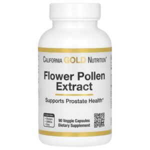 California Gold Nutrition - Mistura de Extrato de Pólen de Flores 90 Cápsulas Vegetais