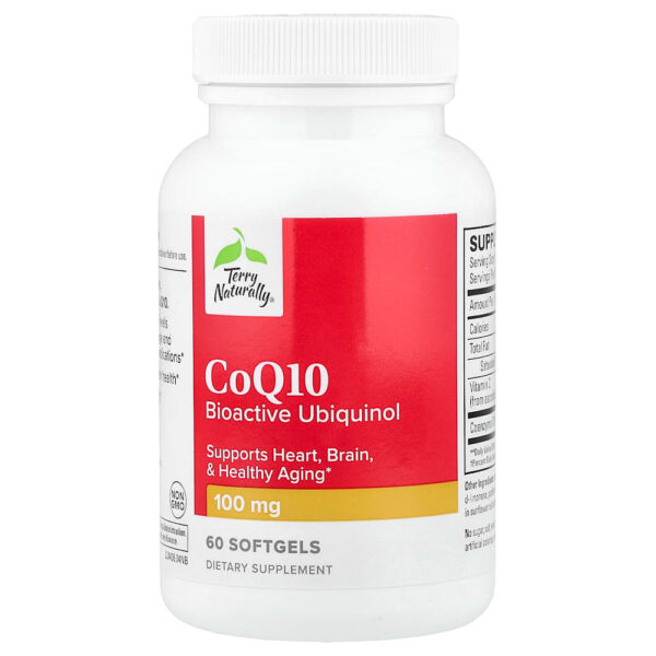 Terry Naturally - CoQ10 Ubiquinol Bioativo 60 Cápsulas Softgel
