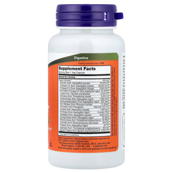 NOW Foods - Digest Ultimate 60 Cápsulas Vegetais
