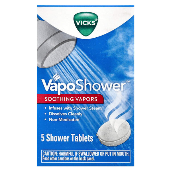 Vicks - VapoShower Vapores Calmantes 5 Pastilhas de Banho