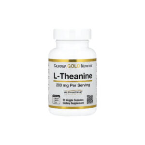 L-teanina com AlphaWave® 200 mg 60 Cápsulas Vegetais - California Gold Nutrition
