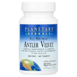 Planetary Herbals - Veludo de Chifre Full Spectrum 60 Comprimidos (250 mg por Comprimido)