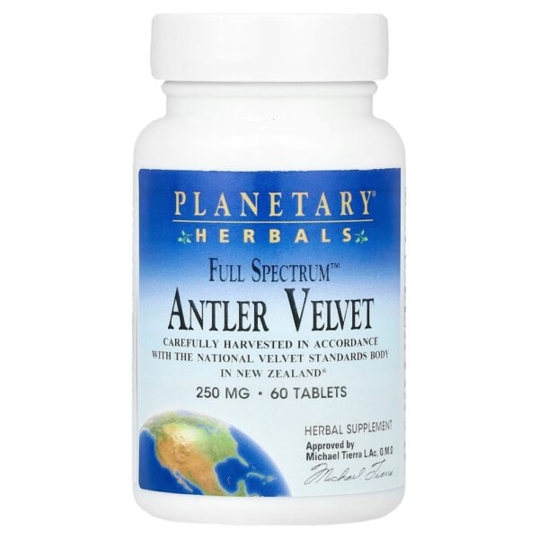 Planetary Herbals - Veludo de Chifre Full Spectrum 60 Comprimidos (250 mg por Comprimido)