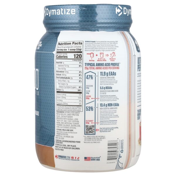 Dymatize - ISO100 Hidrolisado 100% de Isolado de Whey Protein Chocolate Gourmet 650 g