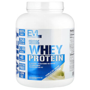 EVLution Nutrition - 100% Whey Protein Sorvete de Baunilha 2,268 kg