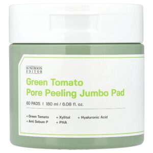 Sungboon Editor - Disco Jumbo de Peeling pore Tomato Verde, 60 Unidades