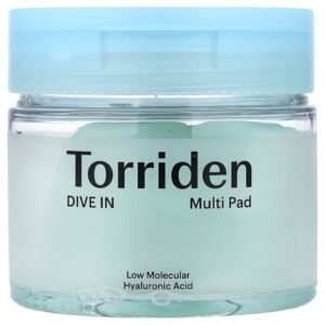 Torriden - Mergulhe Multi Pad de Ácido Hialurônico de Baixo Nível Molecular 80 folhas 160 ml