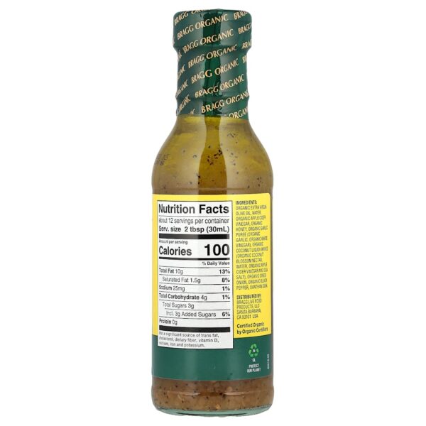 Bragg - Molho Orgânico e Marinada com Vinagre de Sidra de Maçã Bragg Vinagrete 355 ml