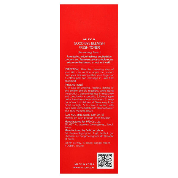 Mizon - Good Bye Blemish Tônico Refrescante 120 ml