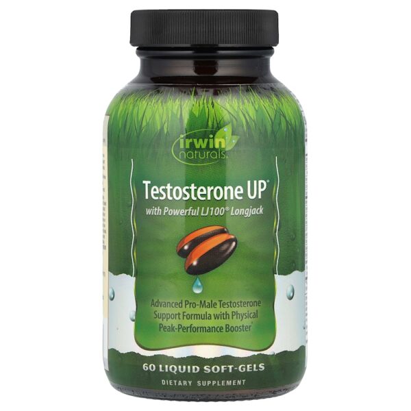 Irwin Naturals - Testosterone UP 60 Cápsulas Softgel Líquidas