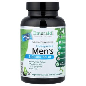 Emerald Laboratories - Multivitamínico 1 Diário Coenzimado para Homens 60 Cápsulas Vegetais