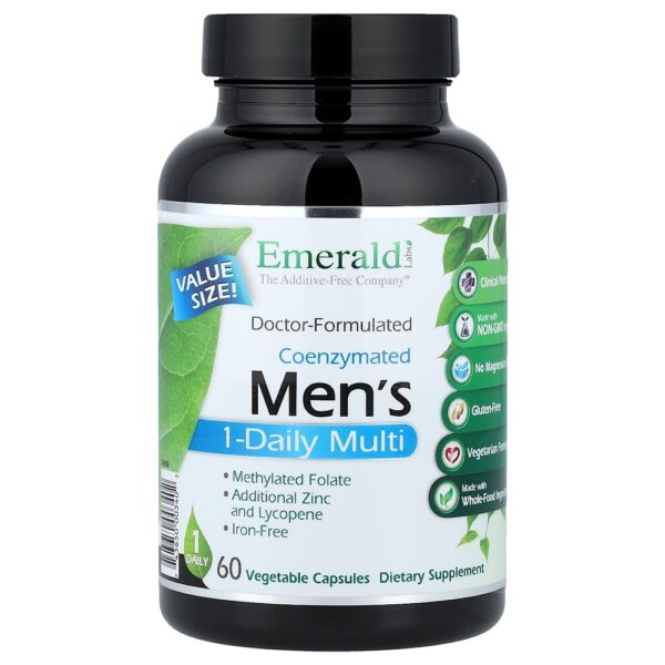 Emerald Laboratories - Multivitamínico 1 Diário Coenzimado para Homens 60 Cápsulas Vegetais