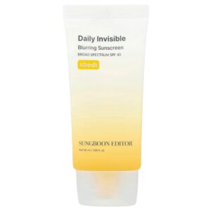 Sungboon Editor - Daily Invisible, Protetor Solar Ofusco, FPS 40, 50 ml