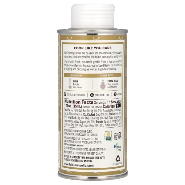 La Tourangelle - Óleo de Alho em Infusão 250 ml