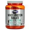 NOW Foods - Whey Protein Isolado Chocolate holandês 816 g