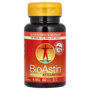 Nutrex Hawaii - BioAstin Hawaiian Astaxanthin 4 mg 60 Cápsulas Softgel