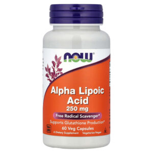 NOW Foods - Ácido Tióctico 250 mg 60 Cápsulas Vegetais