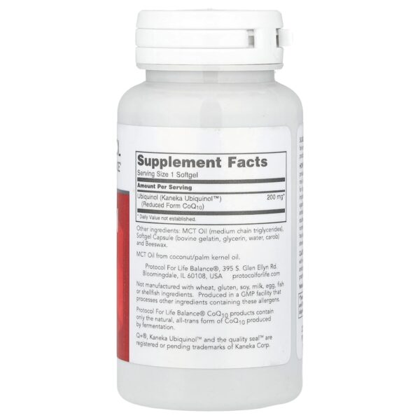 Protocol for Life Balance - Ubiquinol 200 mg 60 Cápsulas Softgel
