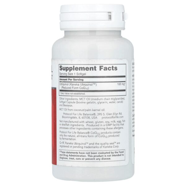 39-83.jpg Protocol for Life Balance - Ubiquinol 100 mg 60 Cápsulas Softgel