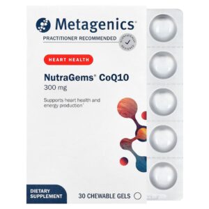 Metagenics - NutraGems CoQ10 300 mg 30 Géis Mastigáveis