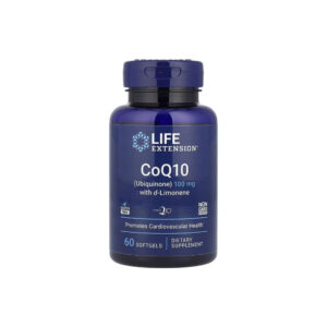 Coq10 Ubiquinona 100mg com D-Limoneno 60 Softgels - Life Extension