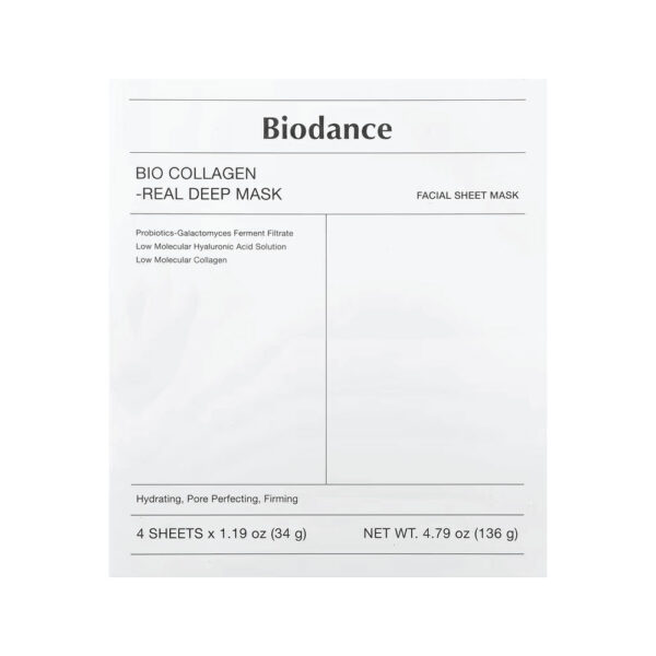 3ef0d156d450482fb3fd110f85aeef7a-dlaw2oaeoe.jpg Máscara de Beleza Profunda Bio Collagen 4 Máscaras 34g cada - Biodance