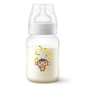 3f1fce7cb2.jpg Mamadeira Anti-Cólica Clássica Macaco 260ml SCF821/11 - Philips AVENT