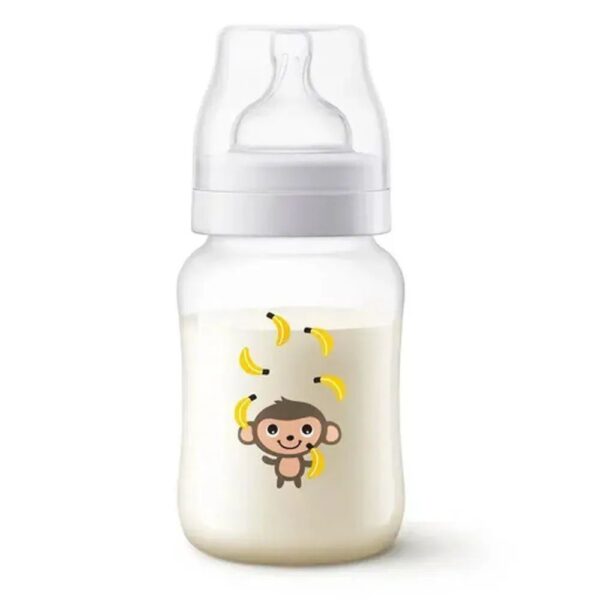 Mamadeira Anti-Cólica Clássica Macaco 260ml SCF821/11 - Philips AVENT