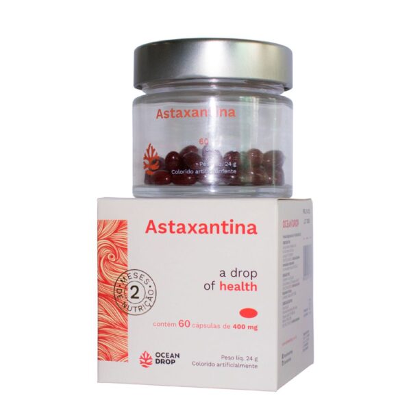 Astaxantina 400mg 60 Cápsulas - Ocean Drop