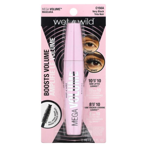 wet n wild - Máscara de Cílios Mega Volume C156A Muito Preta 6 ml