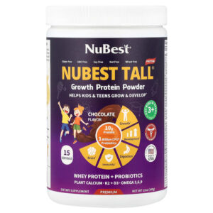 NuBest - NuBest Tall Proteína em Pó para Crescimento Para Crianças e Adolescentes a Partir de 3 Anos Chocolate 340 g