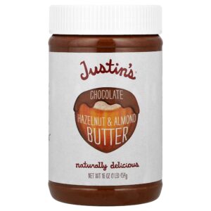 40-41.jpg Justin's Nut Butter - Chocolate com Avelã e Manteiga de Amêndoa 454 g