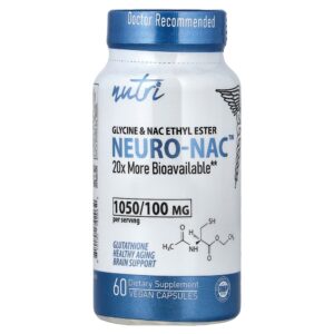 Nutri - NEURO-NAC Glicina e NAC Etil Éster 60 Cápsulas Veganas