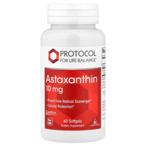 Protocol for Life Balance - Astaxantina 10 mg 60 Cápsulas Softgel